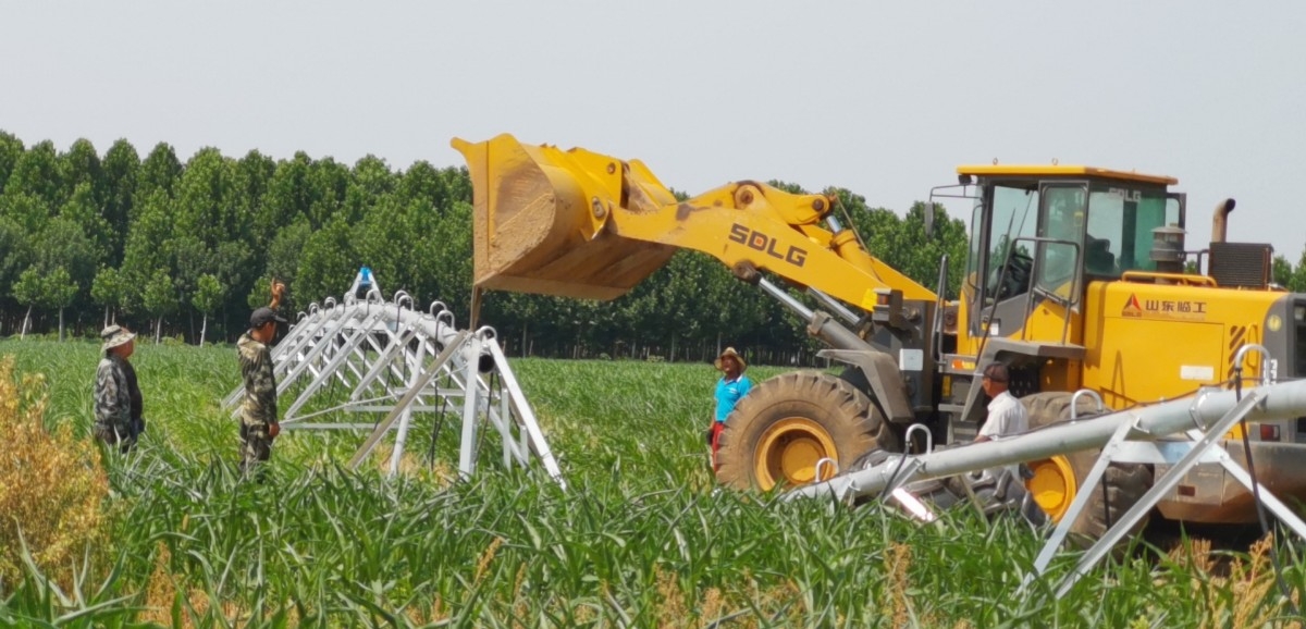 噴灌係統施（shī）工（gōng）現場